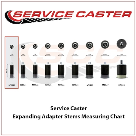 Service Caster 3.5 Inch SS Blue Polyurethane Swivel 3/4 Inch Expanding Stem Caster Set Brake SCC-SSEX20S3514-PPUB-BLU-TLB-MTG40-4